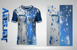 Sport jersey t-shirt. Soccer jersey mockup for football club. Sport pattern fabric textile. Sport background texture pattern