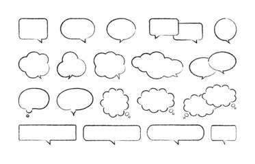 Wall Mural - empty speech bubbles collection. vector illustration.