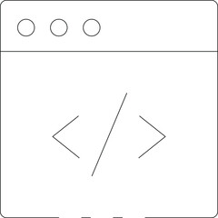 business icons web page and browser