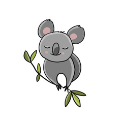 Poster - Little Koala character. Sketch for your design