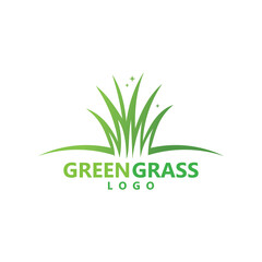 grass logo vector