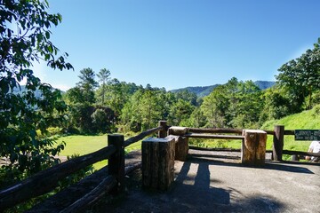 Sticker - wooden bridge in the park