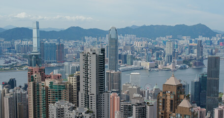 Fototapete - Hong Kong city skyline