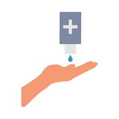 Wall Mural - Sanitizer With Hand Icon