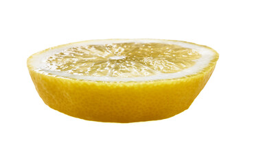  Slice of lemon isolated on a white background