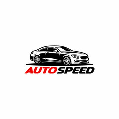 Wall Mural - car logo, automotive logo concept with modern style in white background