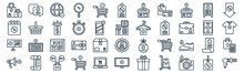 Black Friday Thin Line Icon Set Such As Pack Of Simple Shopping Cart, Stopwatch, Website, Bill, Coupon, Price Tag, Sale Icons For Report, Presentation, Diagram, Web Design