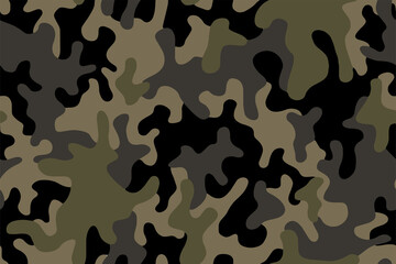 Full seamless camouflage texture skin pattern vector for military textile. Usable for Jacket Pants Shirt and Shorts. Dirty army camo masking design for hunting fabric print and wallpaper.