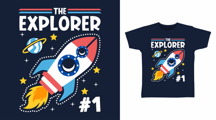 Rocket explorer tee design concept