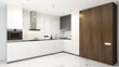 © Rashevskyi Media - Modern Style Kitchen Interior in white and wooden colors