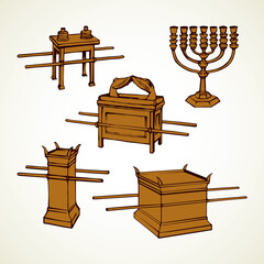 Wall Mural - Altar. Vector drawing