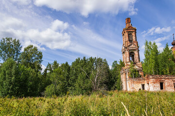 abandoned orthodox bell tower