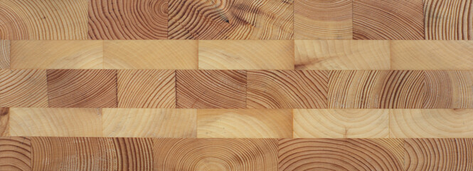 Sticker - background of glued wooden blocks