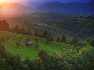 Alpine landscape of Bucegi Mountains, Romania, Europe