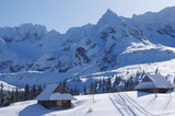Fototapeta Krajobraz - Zimowy pejzaż z Doliny Gąsienicowej w Tatrach 