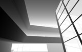 Fototapeta Perspektywa 3d - abstract architecture design 3d illustration
