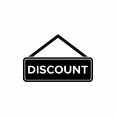 Wall Mural - discount label icon, discount label vector sign symbol