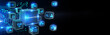 © photon_photo - Business, Technology, Internet and network concept.  virtual screen of the future and sees the inscription: Introduction. 3d illustration