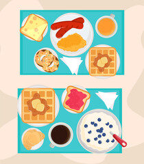 Wall Mural - breakfast nutrition food