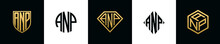 Initial Letters ANP Logo Designs Bundle