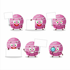 Sticker - Truffle strawberry candy cartoon character bring information board