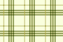 Tartan Plaid Background, Green Pattern Design Vector