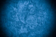 © Kamjana - Old wall pattern texture cement blue dark abstract  blue color design are light with black gradient background.