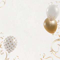 Poster - Balloons border festive background vector