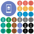 Mobile incognito round flat multi colored icons