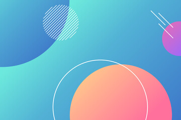 Sticker - Colorful round modern background vector