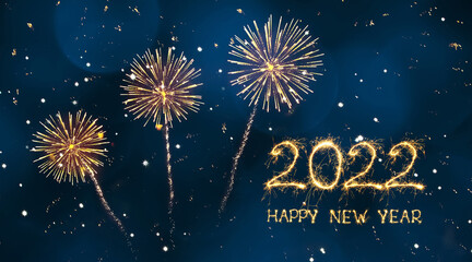 Wall Mural - Happy New Year 2022