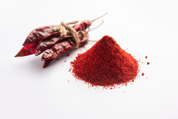 Canvas Print - Red Chilli powder or lal mirch dust