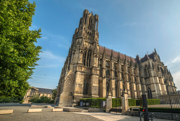 Canvas Print - Cathédrale Notre-Dame de Reims, Marne, France