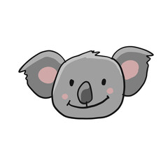 Poster - Little Koala face. Character for your design