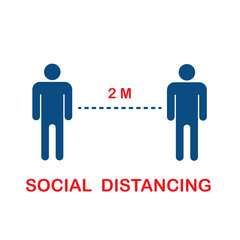 Wall Mural - Social distancing