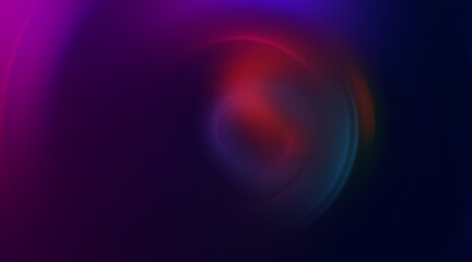 Leinwandbilder - Dark abstract futuristic background with ultraviolet neon glow.  Laser neon lines, waves.