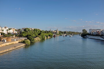 Poster - Rive du Guadalquivir. Séville. Espagne.