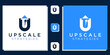upscale strategy symbol combination business growth up blue 