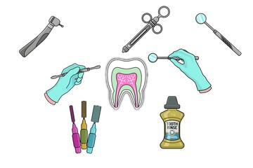 3d render illustration, Amazing picture of dental health