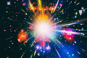 Wall Mural - pulsar. the elements of this image furnished by nasa.