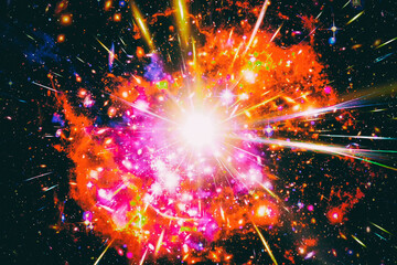 Wall Mural - pulsar. the elements of this image furnished by nasa.