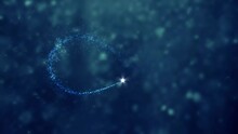 Beautiful Sparkler Animation Design With A Snowing Blue Background Ideal For Intro And Outro