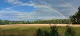 Fototapeta Tęcza - rainbow over the river
