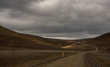 Gravel Road On The Icelandic Highlands