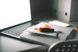 © Cavan Images - working on laptop at night