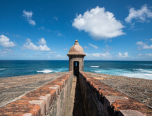 Old Tower Fort In Puerto Rico