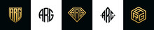 Initial Letters ARG Logo Designs Bundle