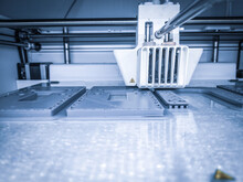 3D printer, printing with plastic wire filament in additive manufactur