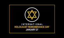 International Holocaust Remembrance Day Candle Lighting Vector Banner. January 27 Candle Against Holocaust Black.