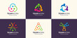 © POLLARIZE - set of a community logo icon template
